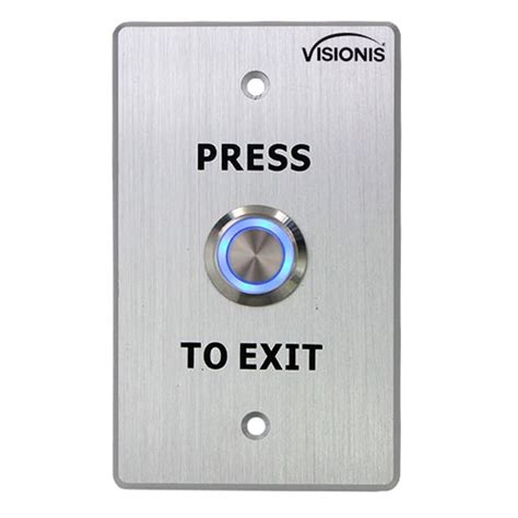 Visionis Vis 7001 Doorbell Type With Blue Led Push To Exit Button For