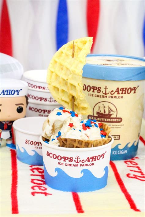Diy Stranger Things Scoops Ahoy Ice Cream Party ⋆ Brite And Bubbly