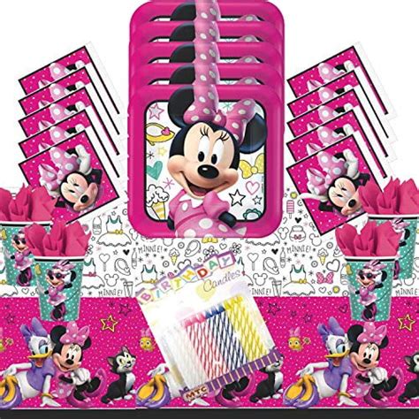 Minnie Mouse Party Supplies Pack Serves Dinner Plates Luncheon