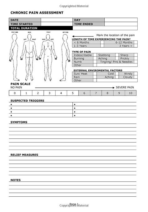 Fibromyalgia Pain Diary Worksheet Free Worksheets Math
