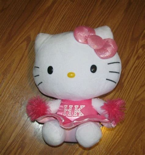 ty hello kitty sanrio 12 plush stuffed pink outfit cheerleader hk with tag ebay
