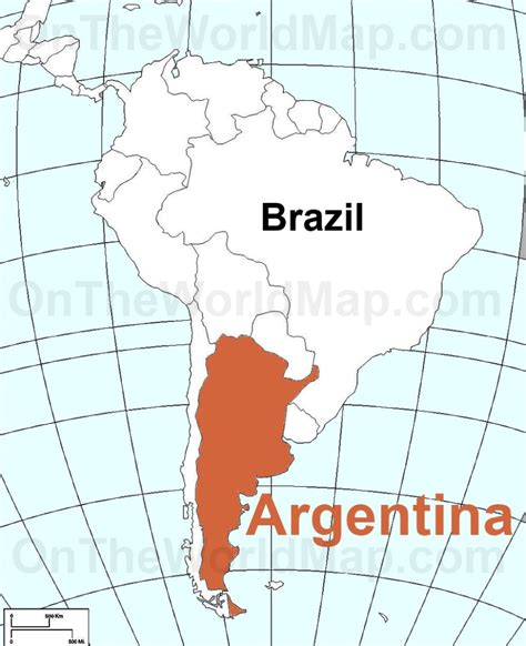 Argentina On South America Map Large Detailed Physical Map Of