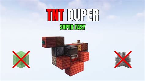 Minecraft Working Tnt Duper 119 Easy To Build Youtube