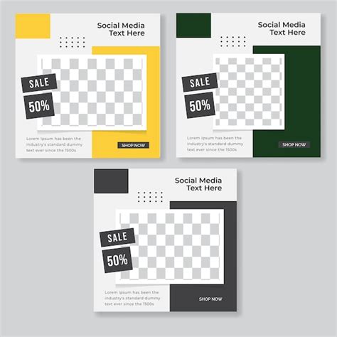 Premium Vector Social Media Banners For Digital