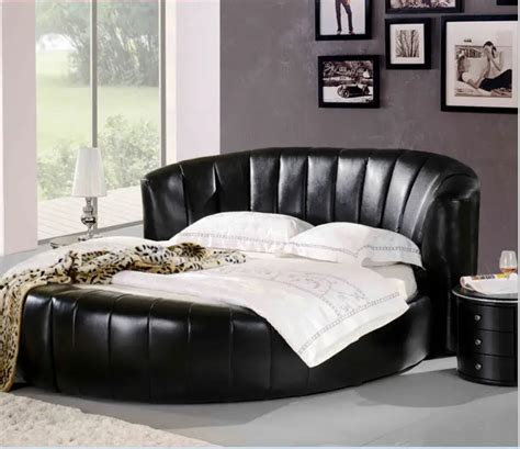 Real Genuine Leather Bed Frame Modern Soft Beds With Storage Home