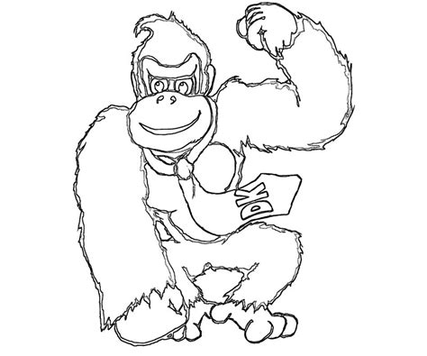 Coloriage Donkey Kong 112220 Jeux Vidéos Dessin à Colorier