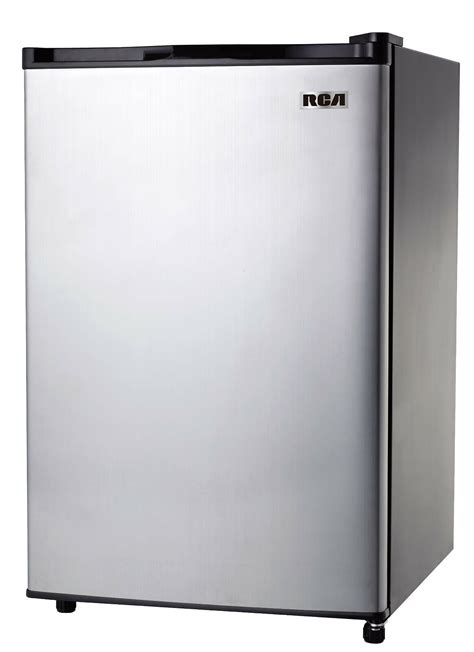 Mini Fridge Refrigerator Freezer Single Door Stainless Steel Home Dorm 