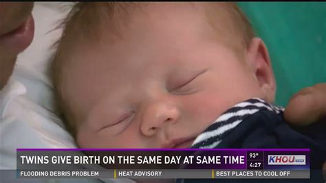 Twins Give Birth On The Same Day At Same Time