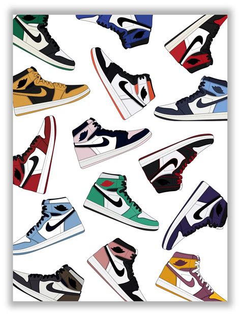 Nike Poster Nike Dunks Shoe Poster Fashion Poster Nike Nike Shoes