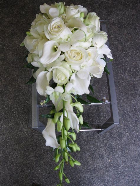 Wedding Bouquets Orchids And Calla Lilies Avalanche Rose Cala Lily