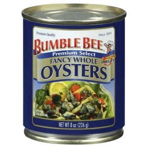 Check spelling or type a new query. Bumble Bee® Whole Oysters - Bumble Bee Seafood | Oysters ...