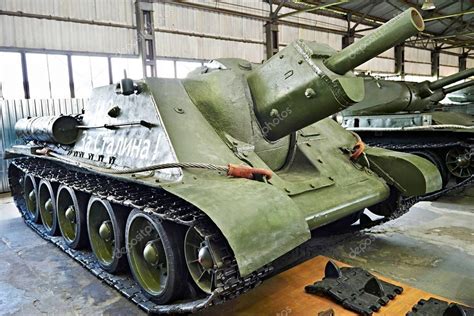 Museum Kubinka Moscow Region Russia Aug 23 2014 Soviet Tank Self