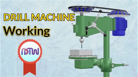 Parts Of Drilling Machine Working Of Drilling Machine Youtube