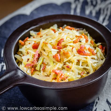 This fried cabbage with bacon is the perfect keto, low carb side dish! The Best Southern Fried Cabbage | Low-Carb, So Simple!