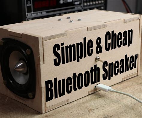 Make Your Own Simple And Cheap Portable Bluetooth Speaker Bluetooth