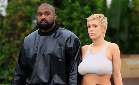 Kanye Wests Wife Bianca Censori Wears Nothing But An Itty Bitty Knit