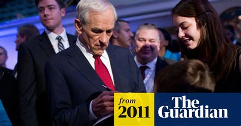 Ron Paul Racist Newsletter Scandal Wont Go Away Ron Paul The Guardian