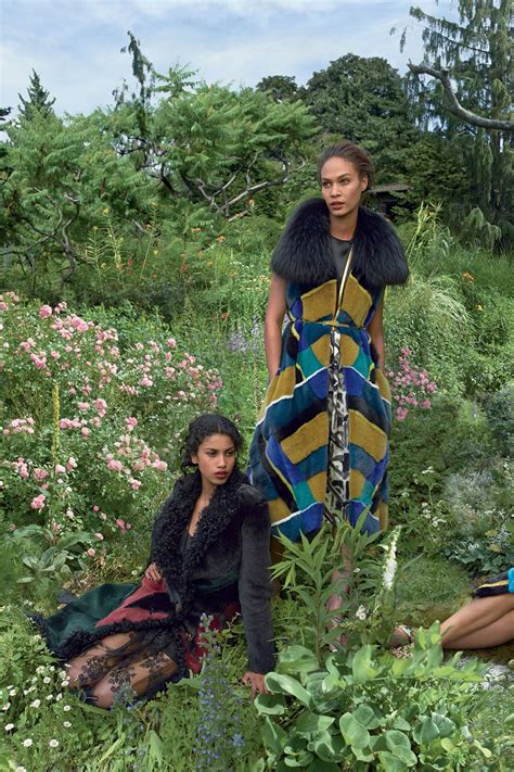 Imaan Hammam And Joan Smalls In Playing It Cool By Annie Leibovitz