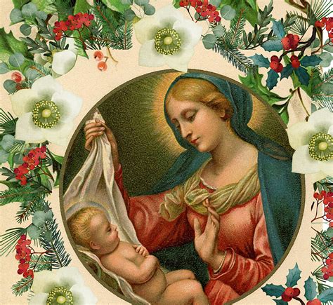Virgin Mary And Baby Jesus Paintings