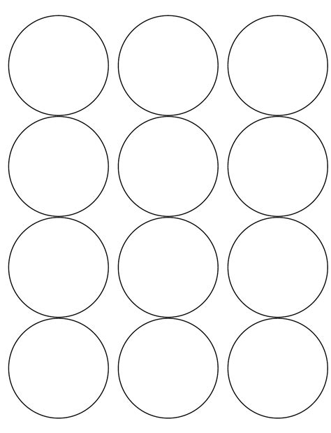 Microsoft word was designed with a wide variety of presets and templates that help users print labels, cards and other unique documents. 2.5 Inch Round Label Template - 12 Per Page Download ...
