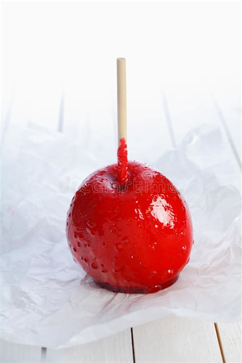 Colourful Toffee Apple On A Stick Stock Image Image Of Diet Stick