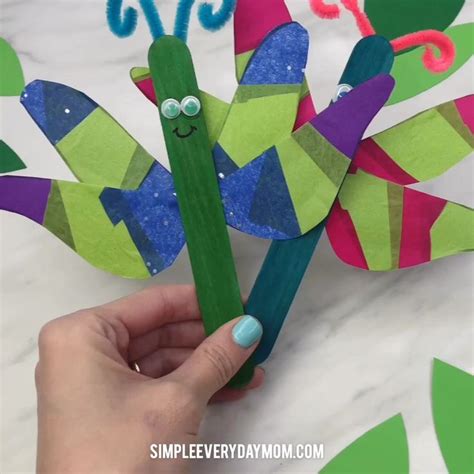 Popsicle Stick Dragonfly Craft For Kids Artofit
