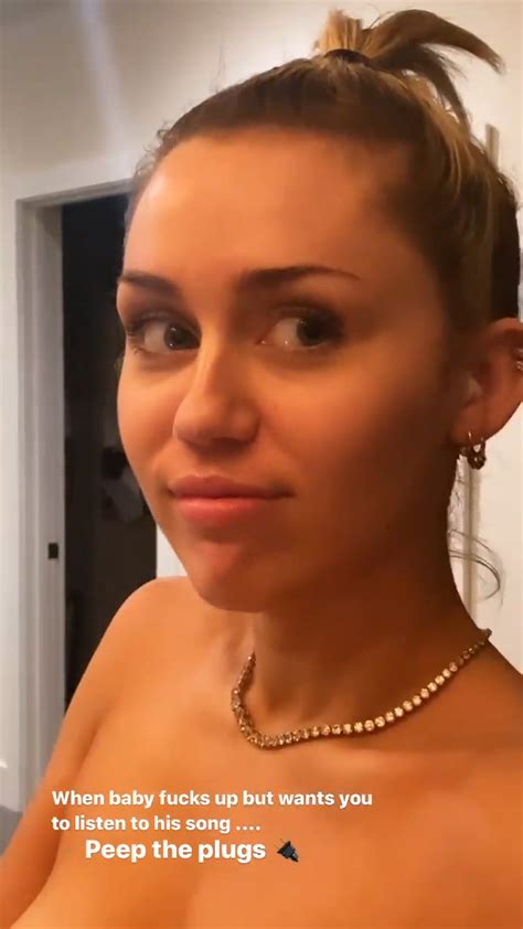 Miley Cyrus Nipples For Instagram 3