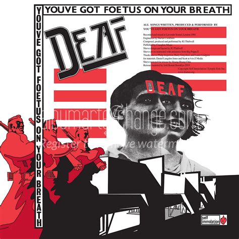 Album Art Exchange Deaf By Foetus Jg Thirlwell Album Cover Art