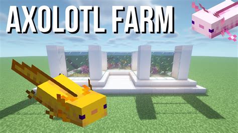 How To Make An Axolotl Farm In Minecraft 117 Tutorial Youtube