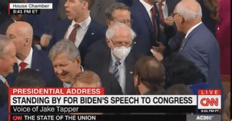 Bernie Sanders Only One To Wear A Mask At Sotu Address Scoop Upworthy