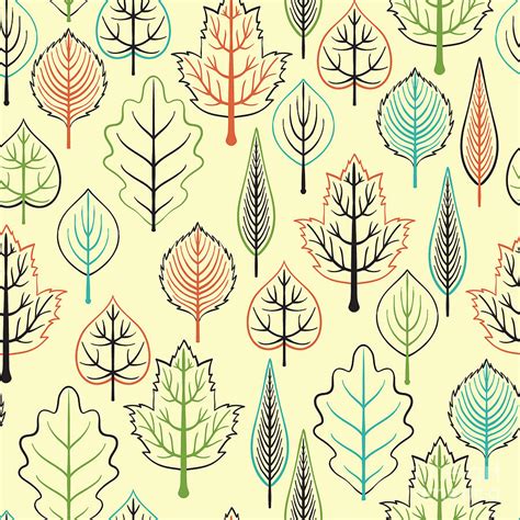 Seamless Pattern With Leaf Autumn Leaf Digital Art By Nastyasigne