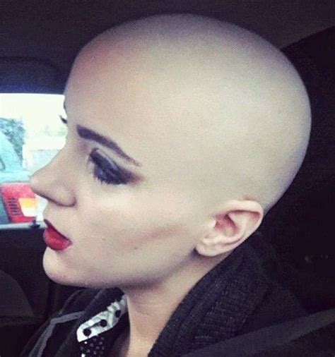 Pin By Lee S On Hair Dare Smooth Razor Shave Bald Bald Women Woman