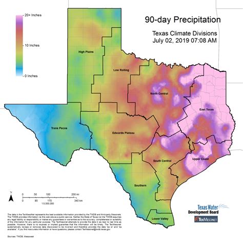 Texas Climate Regions Map