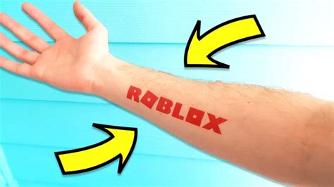 I Got A Roblox Tattoo In Real Life Youtube