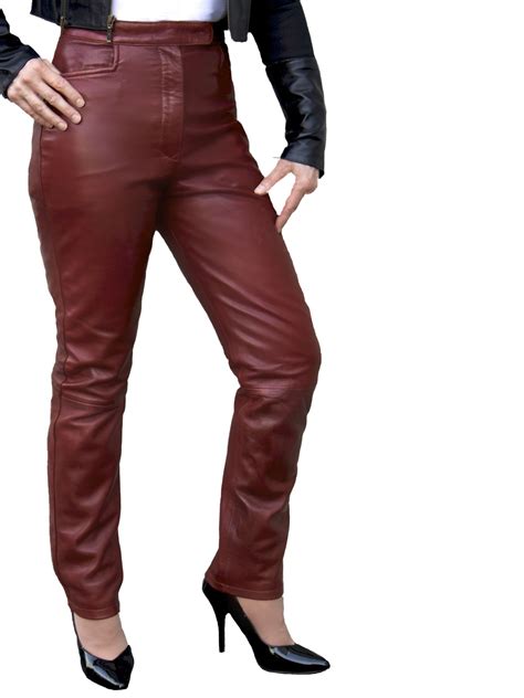 Womens Leather Trousers Jeans Luxury Quality 2 Colours Tout Ensemble