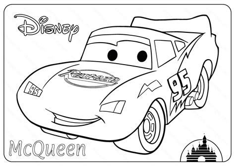 Cars 3 colouring pages pdf free. Disney Cars Lightning Mcqueen Coloring Pages