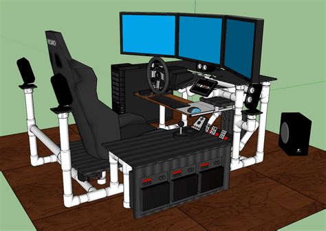 Sim Rig Gaming Desk My Diy Racing Rig Project
