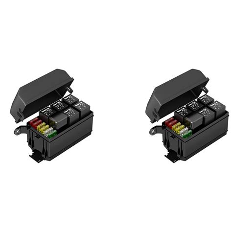 2x 12v Relay Box 6 Slots Relay Block 6 Way Atc Fuse Block With Relay