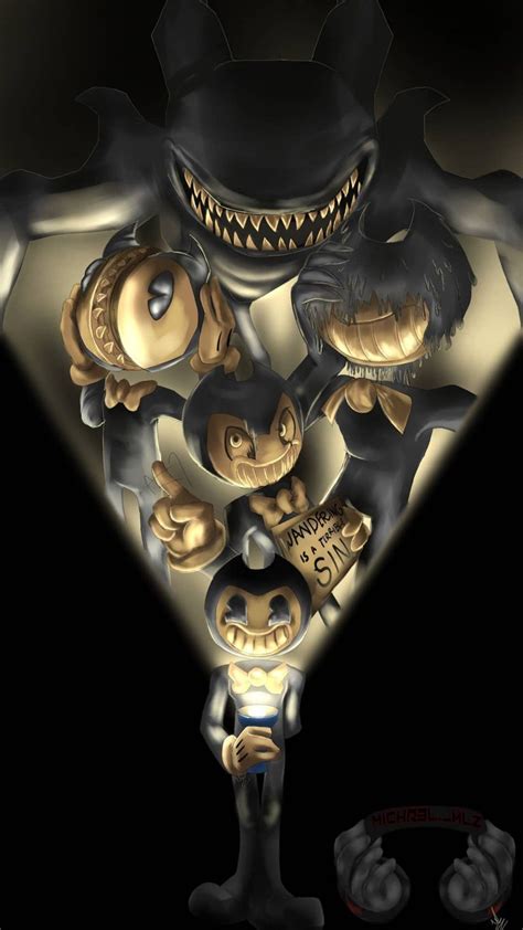 Nažloutlý Virus Věrnost Bendy And The Ink Machine Aktovka Perioperační