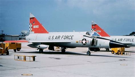 Convair F 102a Delta Daggers Of The 57th Fis Parked On The Ramp Fighter Aircraft Usaf