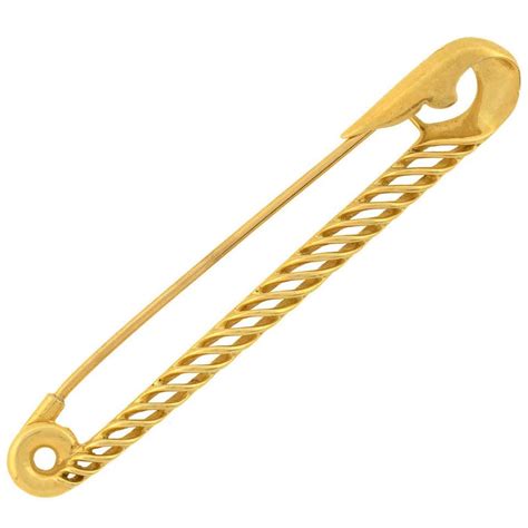 Tiffany And Co Vintage Gold Safety Pin At 1stdibs Tiffany And Co