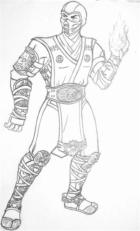 Grandmaster of lin kuei clan of assasins who has joined fight against kronica and netherrealm. Mk Scorpion Coloring Pages Coloring Pages