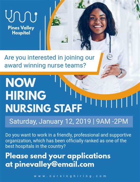 This template is fully customisable to your businesses situation, and includes helpful tips on what to write and how to write it. Asul Na Nurse Job Hiring Flyer Template | PosterMyWall