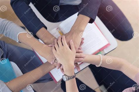 Groups Of Putting Hands Together Teamwork Togetherness Collaboration