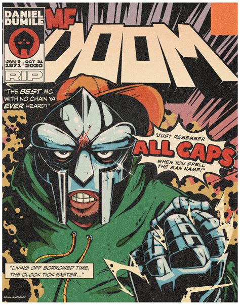 Mf Doom Comic Print Doom Print Shop