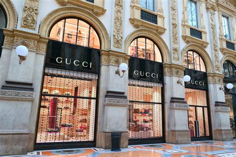 Gucci Boutique In Galleria Vittorio Emanuele Ii In Milan Editorial
