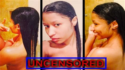 Uncensored Nicki Minajs Topless Post Shower Selfie Youtube