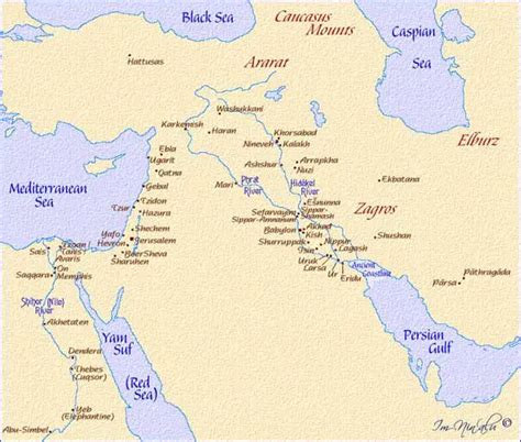 City Of Nineveh Map