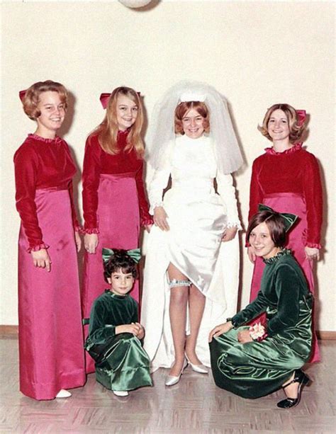 Ugly Vintage Bridesmaids Dresses From The 70s And 80s Lehza Vintage