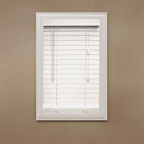 Home Decorators Collection White 2 In Faux Wood Blind 35 In W X 72